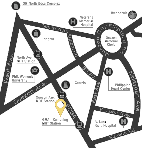 Glam Residences Location Map